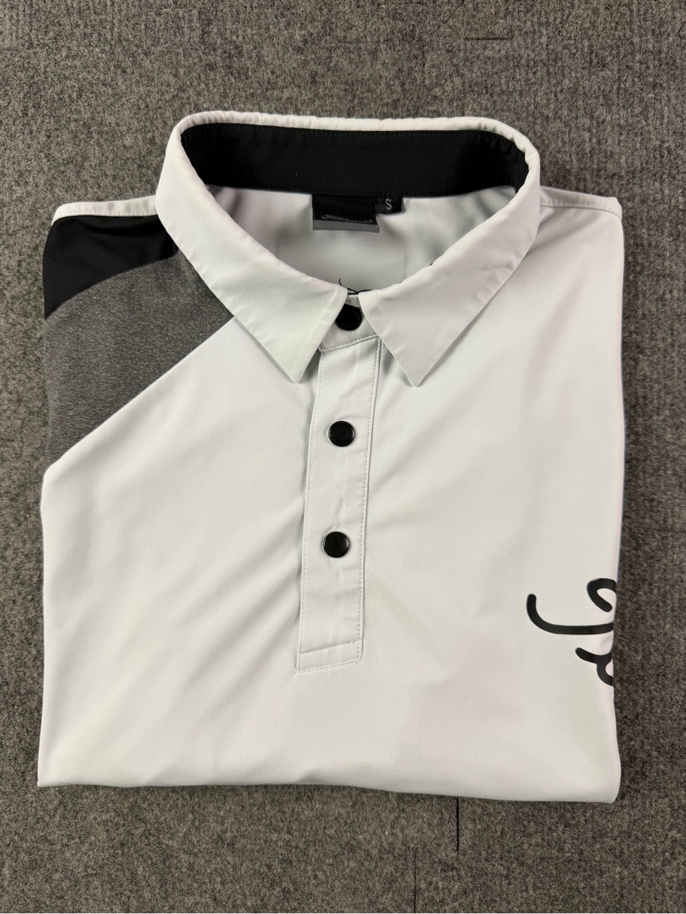 Titleist Mens Short Sleeve Golf Polo Shirt Size S White/Black